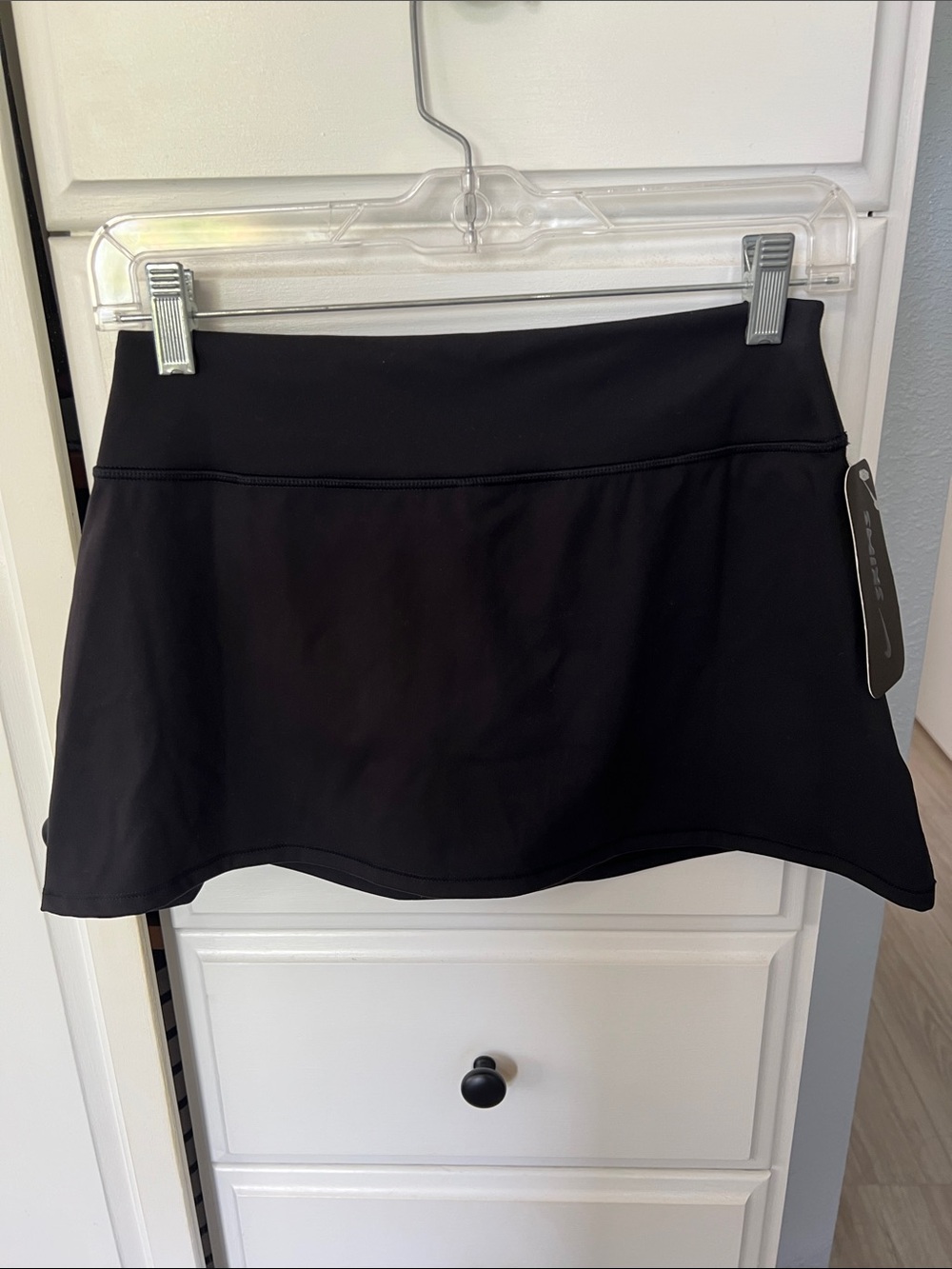SKIMS Nike Black Mini Skort with Built-In Shorts